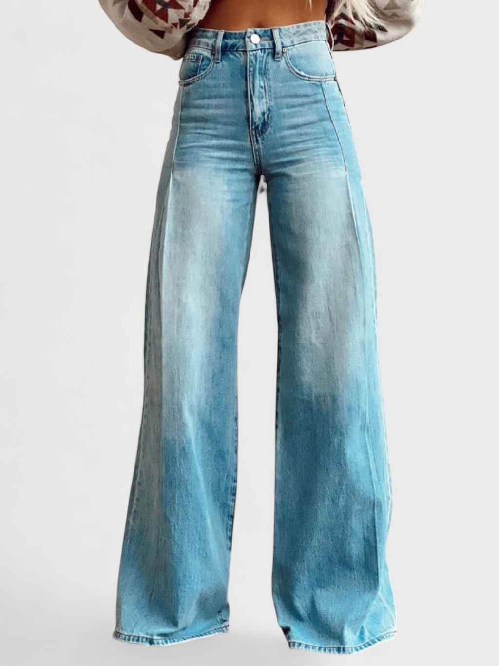 Avery – Pantaloni eleganti a gamba larga