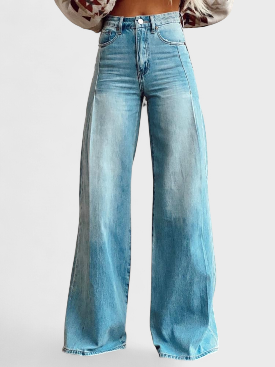 Avery – Pantaloni eleganti a gamba larga