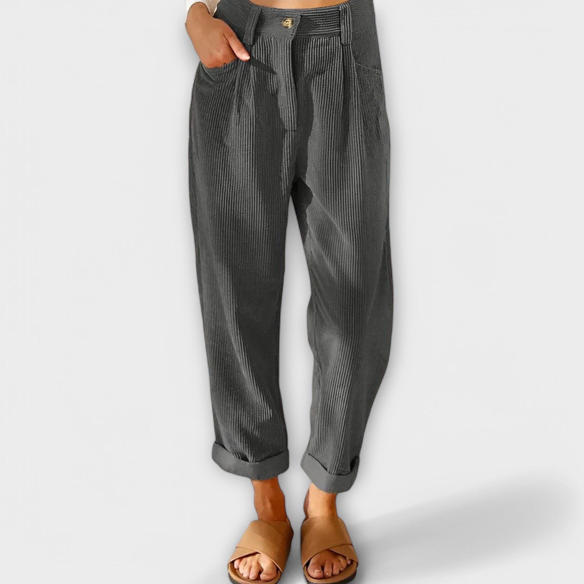 Jana – Pantaloni in velluto moderni