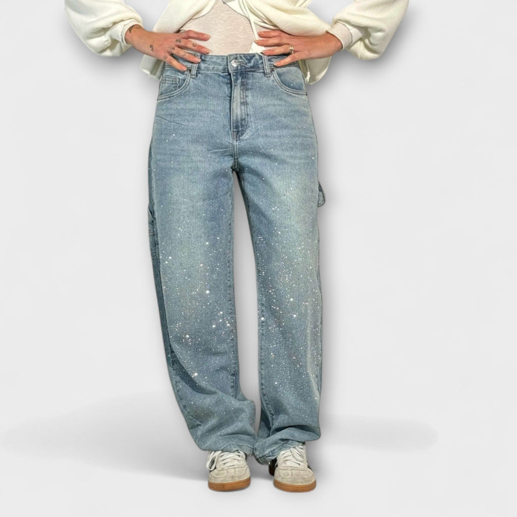 Carmen – Jeans in denim a palloncino stile carpenter