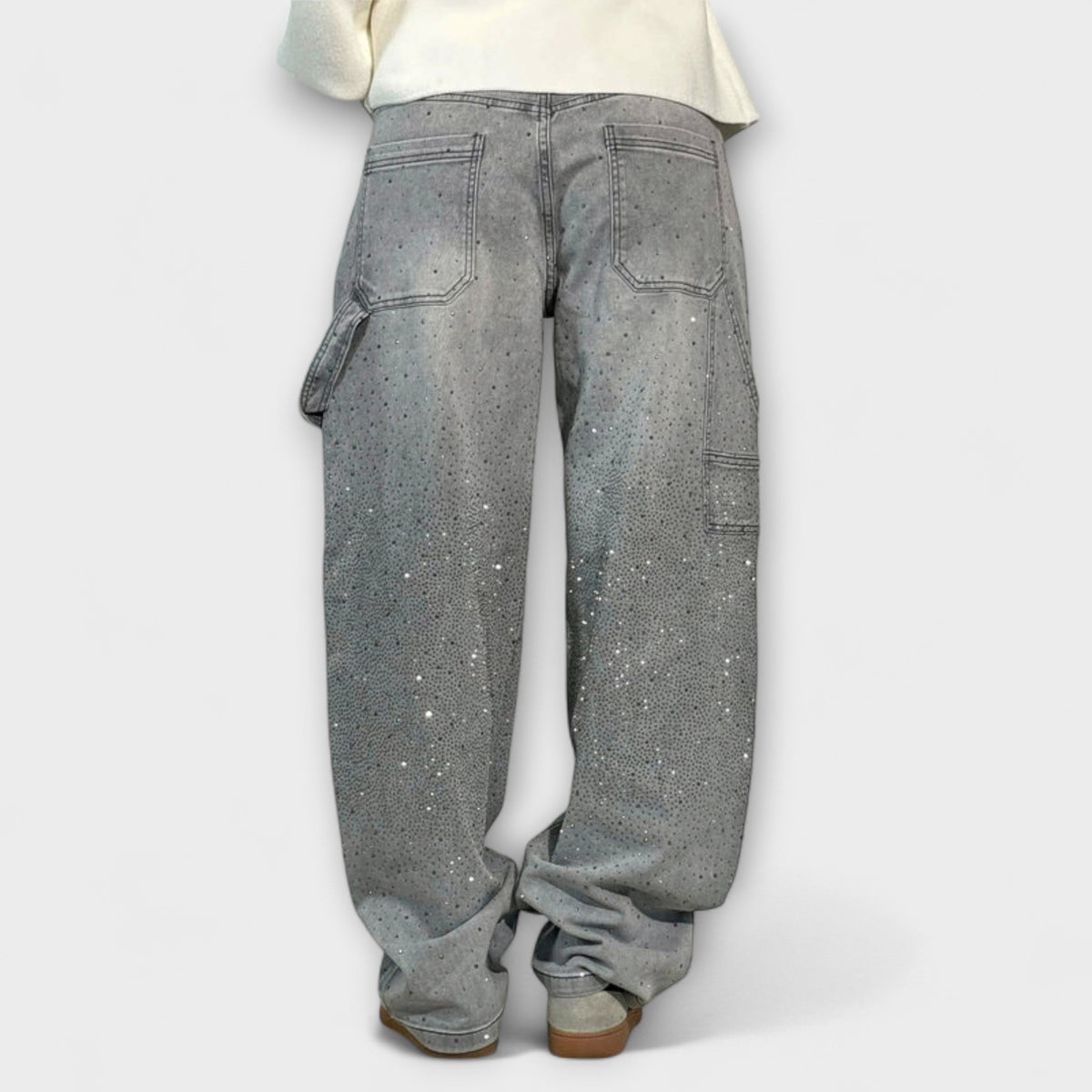 Carmen – Jeans in denim a palloncino stile carpenter